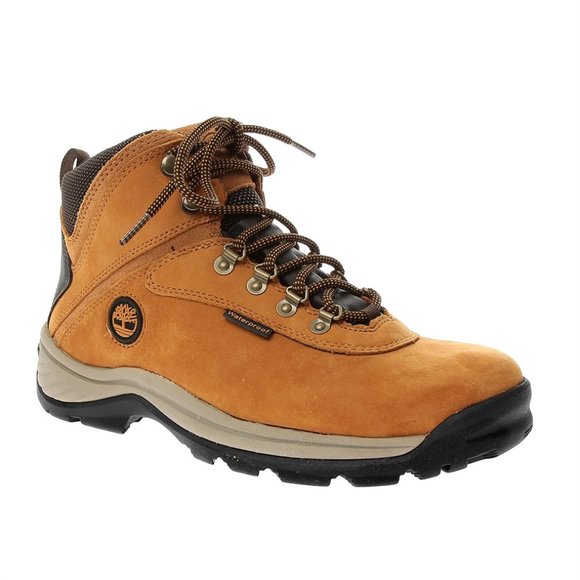 TIMBERLAND MEN\'S WHITE LEDGE WATERPROOF MID HIKING BOOT WHEAT NUBUCK 14176